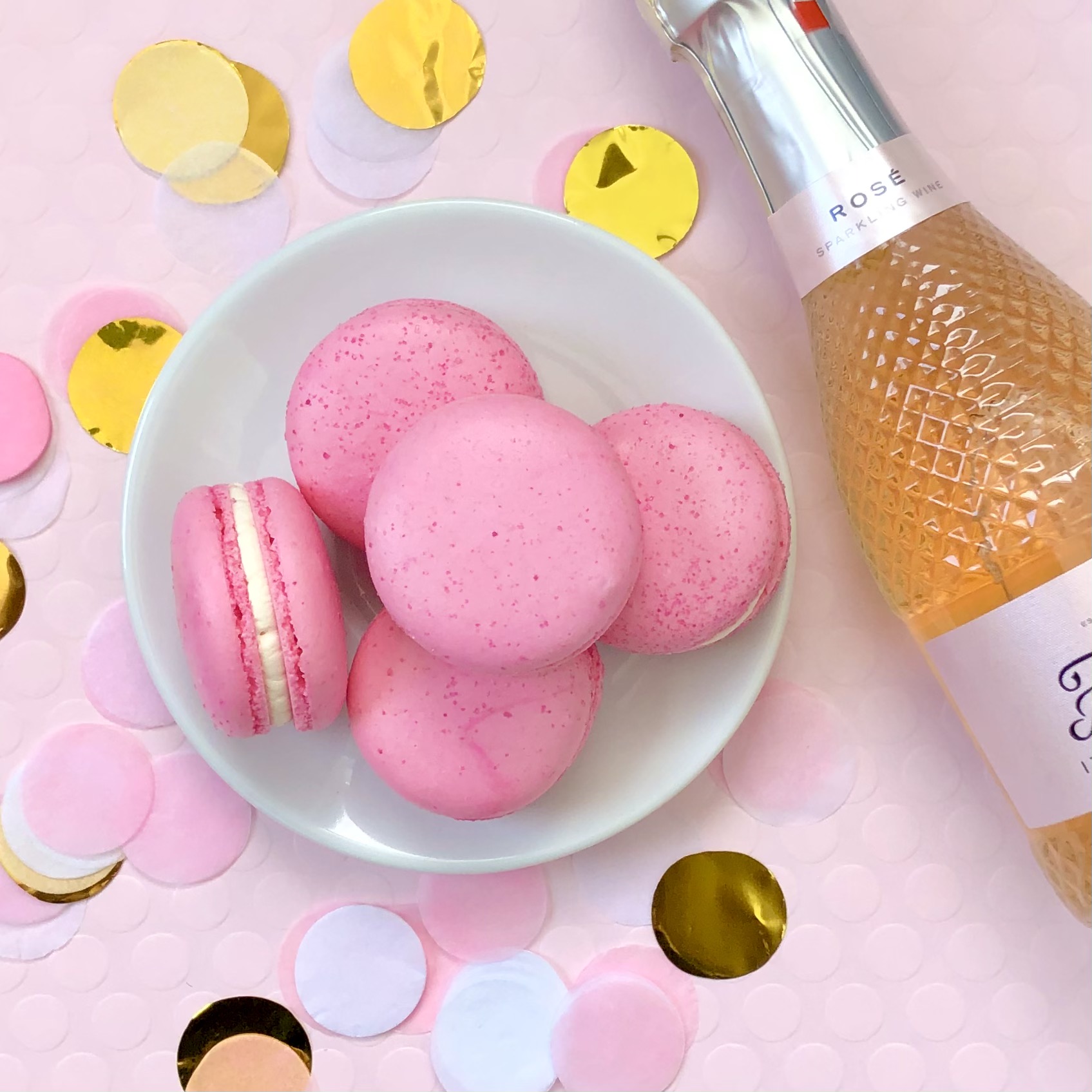 Pink Champagne Macaron Pink Champagne Macaron
