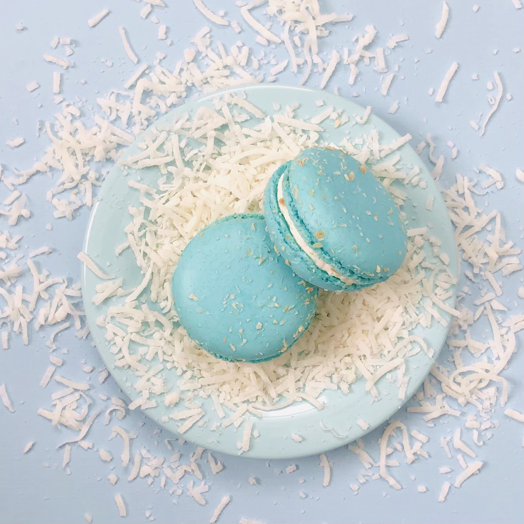 Toasted Coconut Macaron Toasted Coconut Macaron